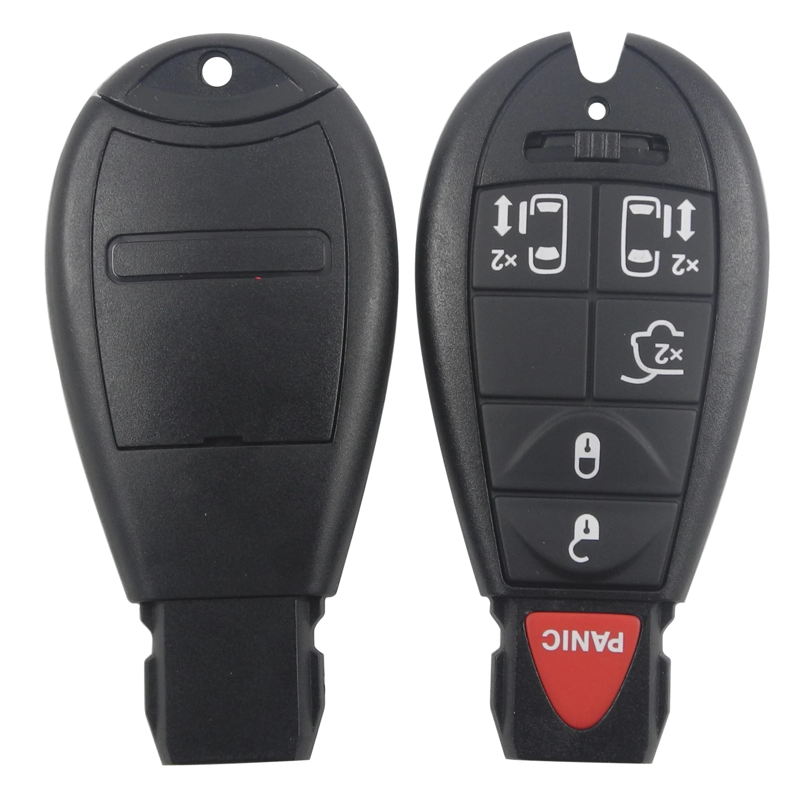 Jingyuqin 6 кнопок дистанционного чехол умный Корпус ключа для Chrysler Jeep Grand Cherokee 2008- Fob смарт-чехол для ключей