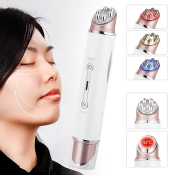 

Eye Messager RF&EMS Radio Mesotherapy Electroporation Beauty Pen Frequency LED Photon Face Skin Rejuvenation Remover Wrinkle