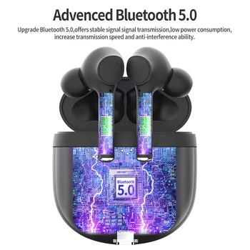

S16 Bluetooth Headphones Earbuds tws Wireless Earphones with Microphone Sports Touch Control with charging case pk i9000 pro tws