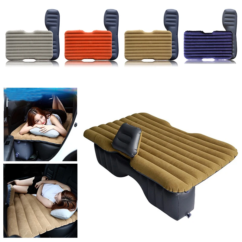 

Outdoor Comfortable Large Durable Car Back Seat Sun Lounger Mattress Travel Bed Moisture-proof Inflatable Mattress Air Bed HWC