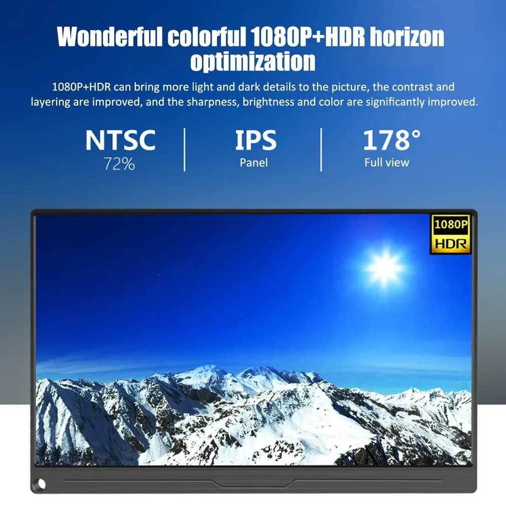 13,3 дюймовый 1080P type-c портативный HDR дисплей для PS4/xbox/Switch/PC/Android