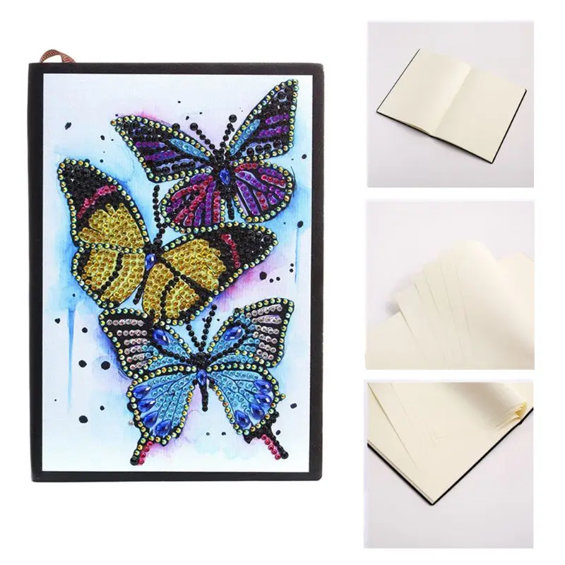 Diamond Painting Cover Classic Notebook Subject Notebooks Sketchbook Hardcover Q6PE