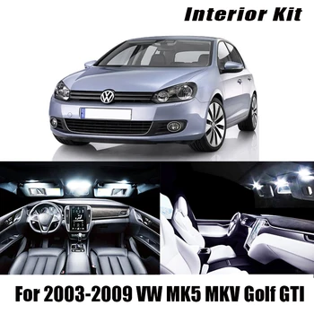

13Pcs No Error White Car LED Interior Lamp Light Package upgrade Kit for 2003-2009 Volkswagen VW MK5 MKV Golf GTI LED Interior