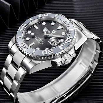 PAGANI Design Men Automatic Watch Sapphire Luxury Mechanical Wristwatch Stainless Steel Waterproof Watch Men Mekaniska klockor 2