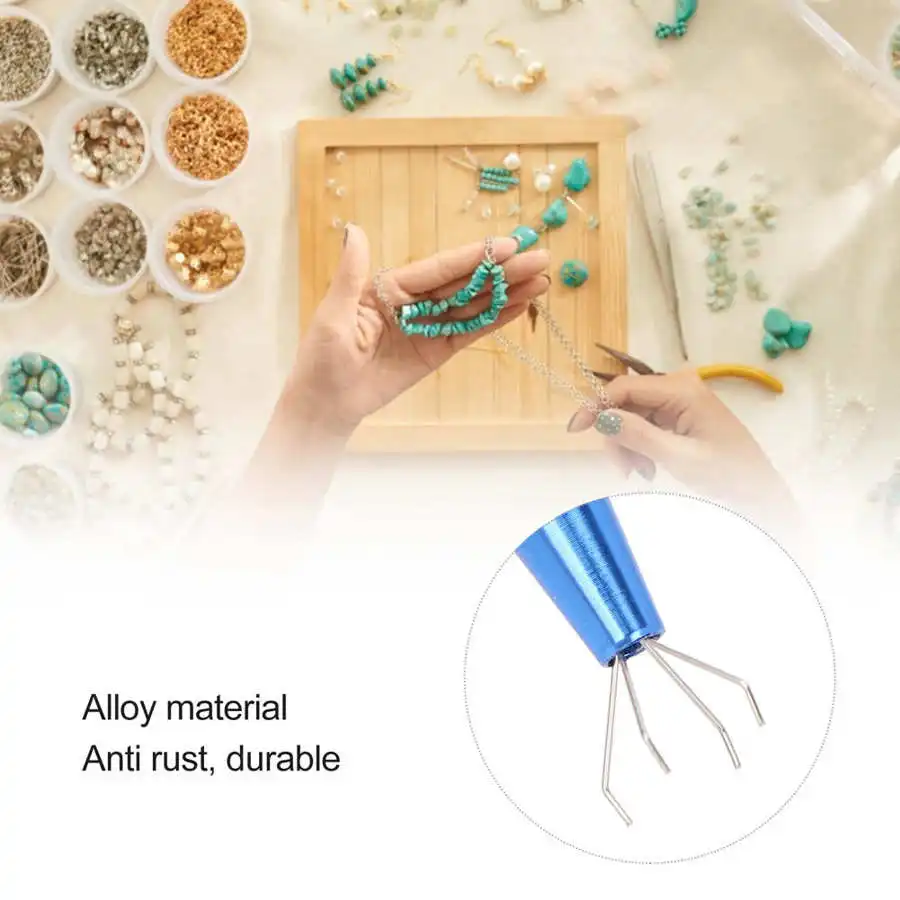4 Claws Diamond Holder Pick up Tool Diamond Gems Parts Screws Prong Holder Grabber Alloy Tweezer Catcher Jewelry Making Tool