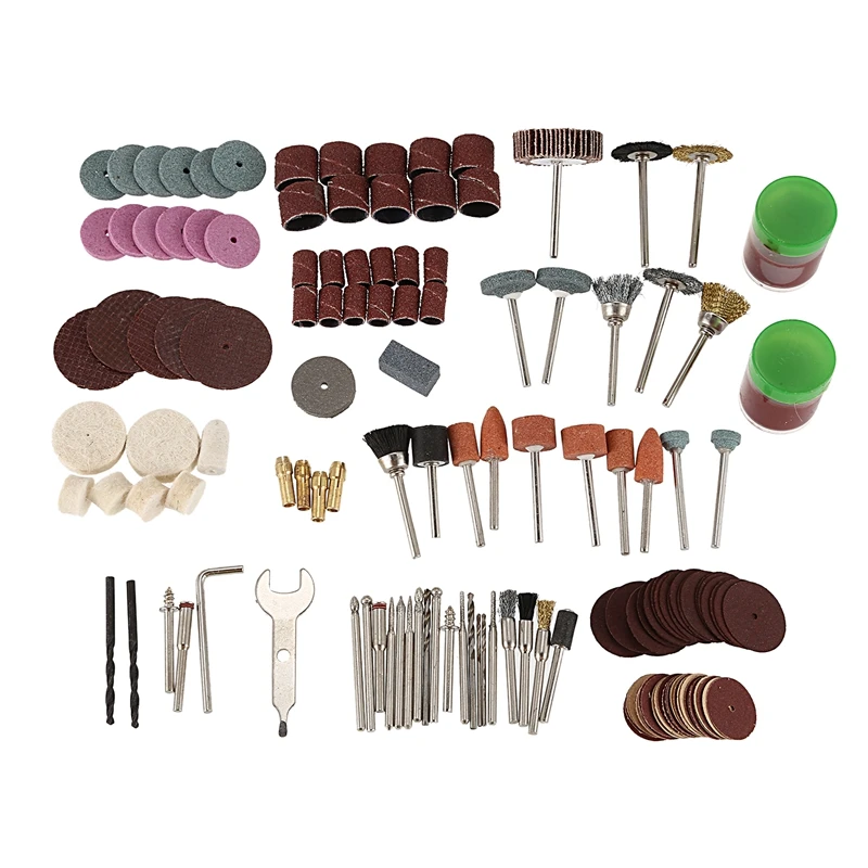 142Pcs Electric Grind Mini Rotary Power Drill Tool Accessory Kit Set