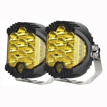 

Krator 2PCS 5inch 45W LED Work Light Bar Spot Flood Combo Driving Yellow Side LED Work Light Shooter Pods For 4X4 Off-road Car