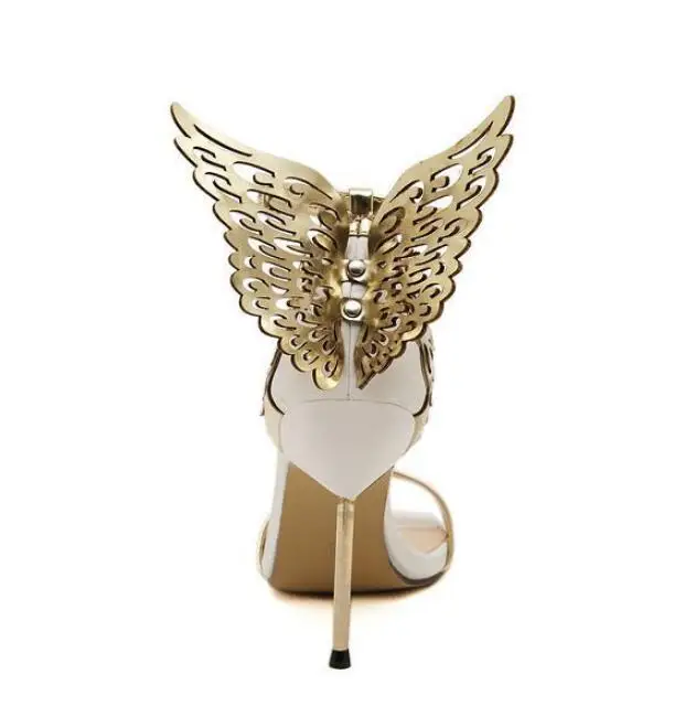 Женские туфли лодочки с открытым носком на высоком каблуке|Боссоножки и