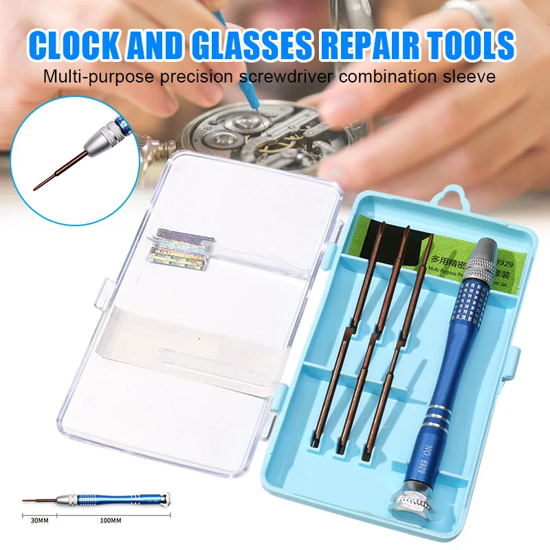 

7-in-1 Precise Slotted and Phillips Screwdrivers Set Disassembly Tools Kit for Watch Cell Phone Camera Repair J8