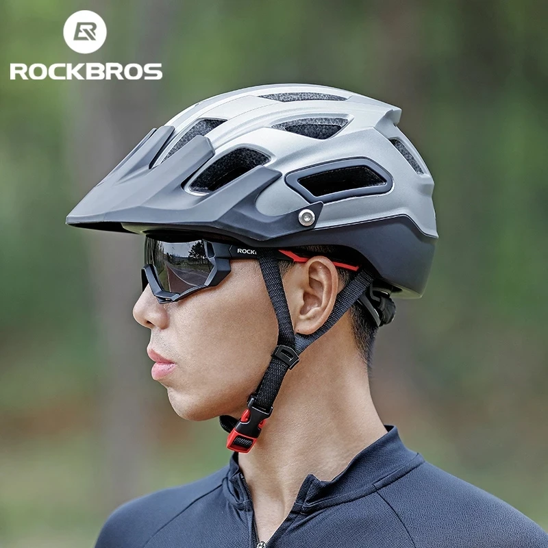 

ROCKBROS Bicycle Helmet MTB Road Bike Helmets Integrally-molded Head Protection Cap EPS Cycling Helmet Bike Hat Cycle Helmet