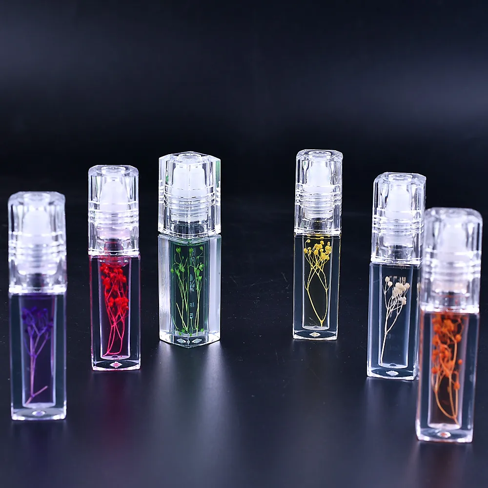 6pcs/12pcs/24pcs Hengfang Flower Nutritious Lip Balm Moisturizing Lip Oil Lip Care Long Lasting Fruit Lip balm Beauty Makeup