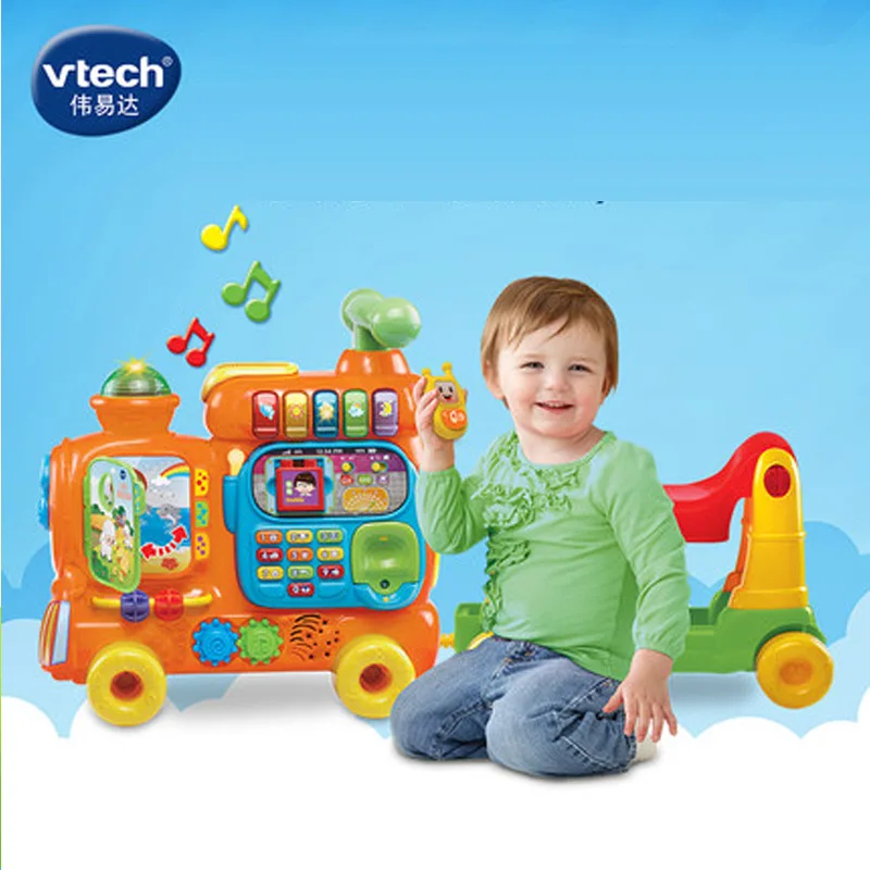 

VTech Vtech Four-in-One Educational Train Treadmill Learning English with Numbers Building Blocks Toy 181918