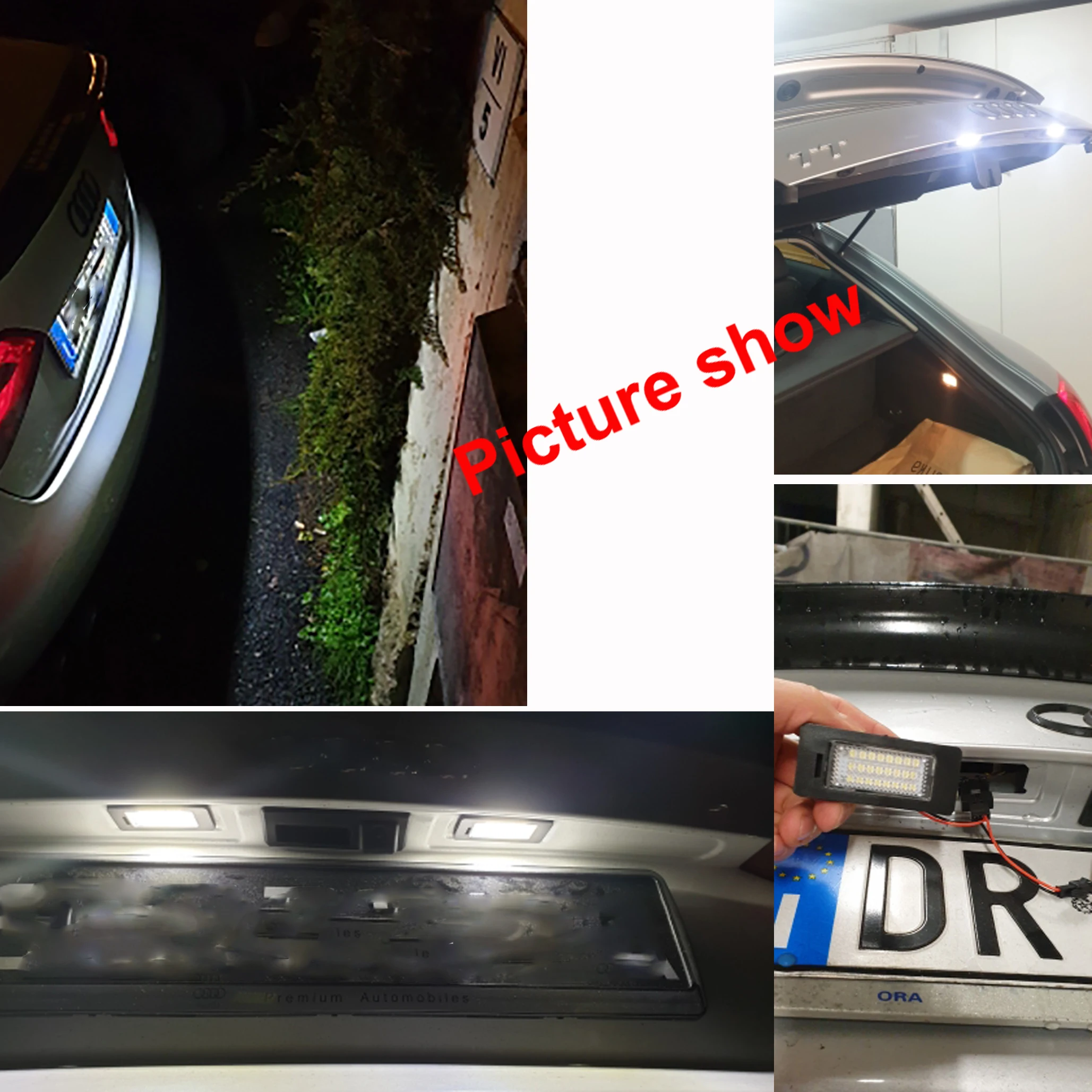 Автомобильный светодиодный светильник с номером номерного знака Canbus 24SMD без