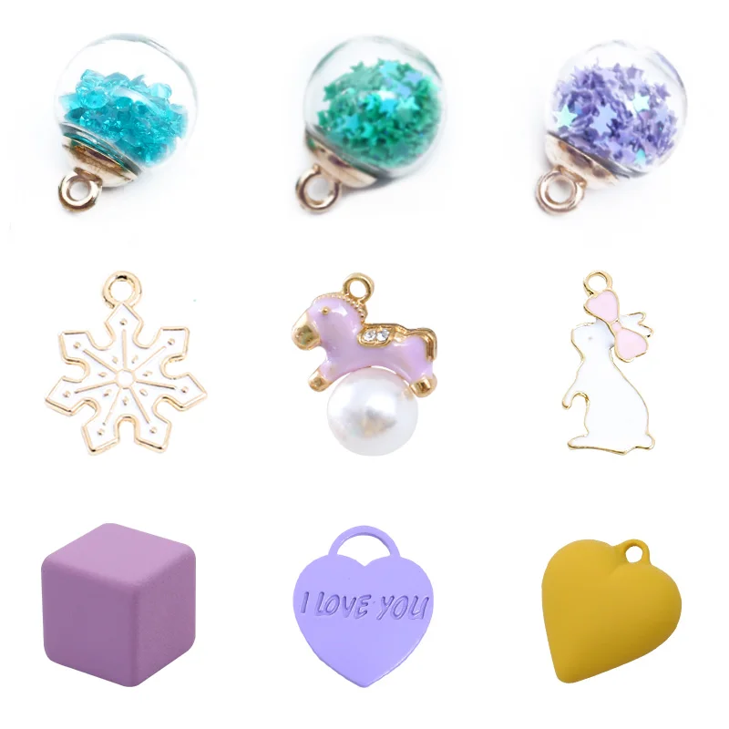 Новинка 5 шт. цепочка для ключей разной формы аксессуары ювелирных изделий