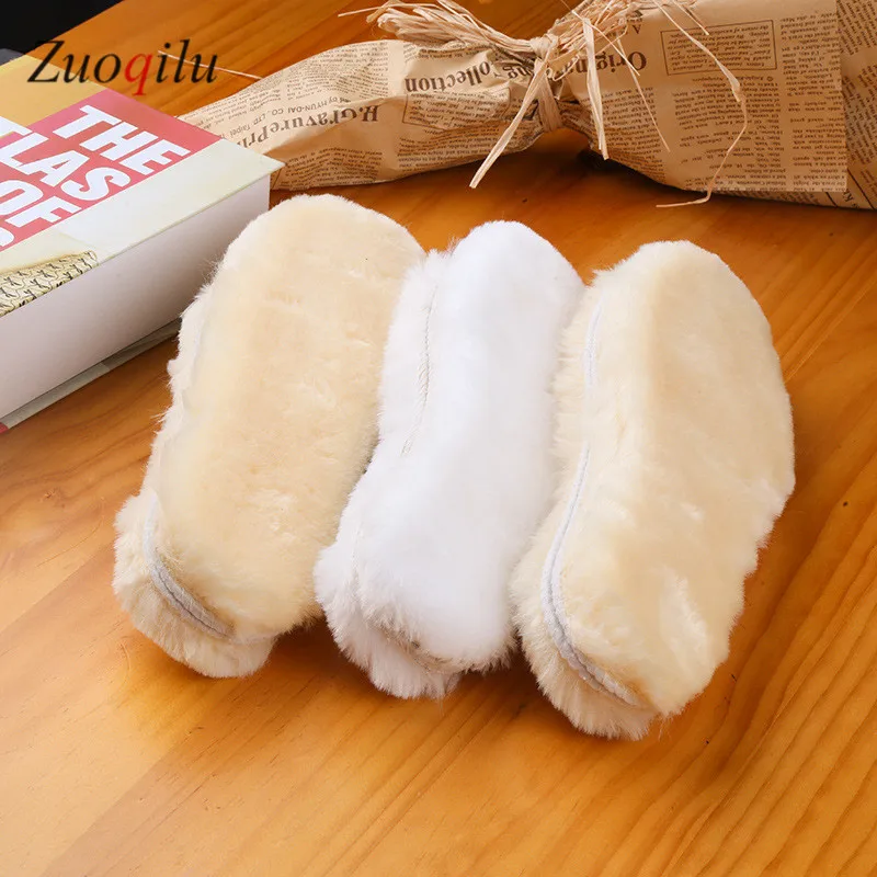 

Wool Insole Winter Fur One Plush Insole Thicken Warm Snow Boots Insole