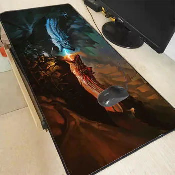 

XGZ Game of Thrones Dragon Large Locking Edge Speed Game Gamer Gaming Mouse Pad for CSGO Dota 2 Laptop Notebook Mat Thicken XXL