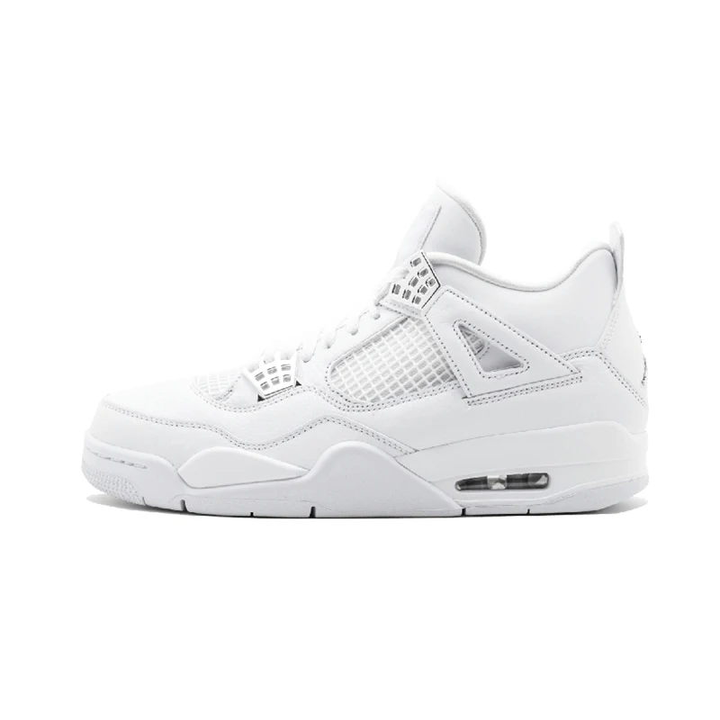 Pure Money Jordan Ретро 4 мужские баскетбольные кроссовки татуировки одиночные день разводят белый Ce Мужские t Черный кот уличные спортивные кроссовки чистые деньги - Цвет: Pure Money