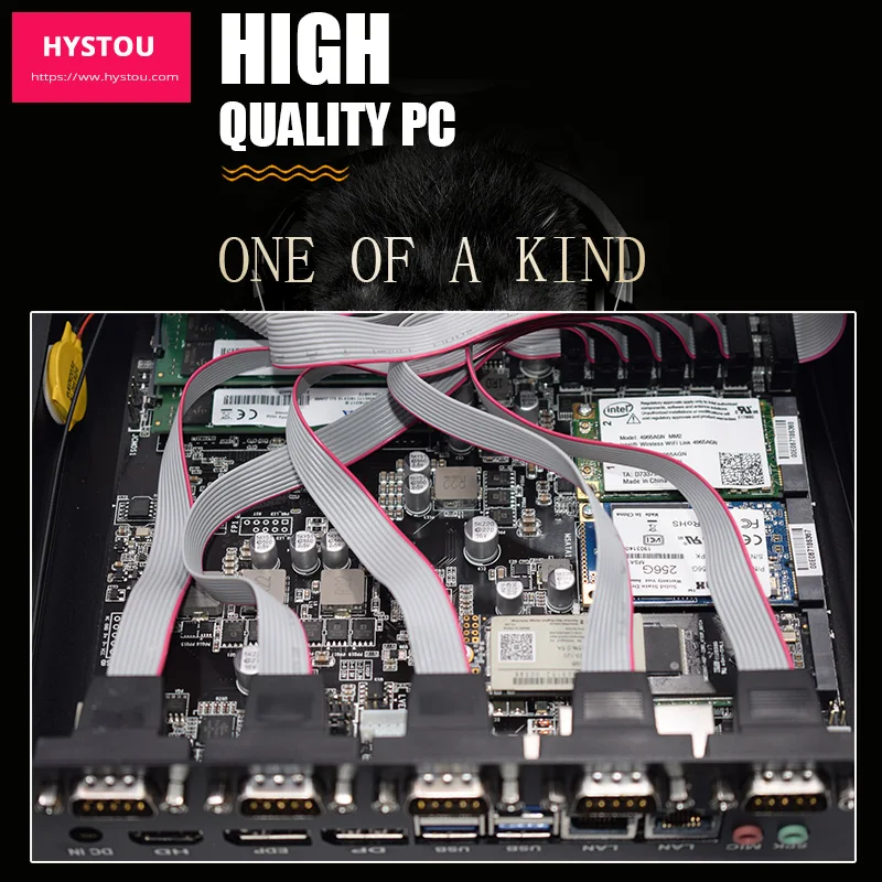 Десктопный промышленный ПК 8 го поколения DDR4 Core i7 8550U мини i5 8250U 2 Intel NUC LAN HDMI DP