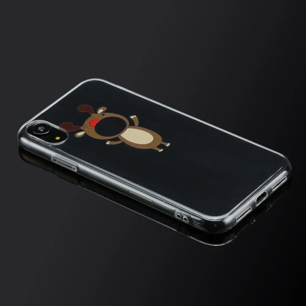 Ультратонкий прозрачный силиконовый чехол для телефона iphone 6,1 дюймов с принтом Санта Клауса, мягкий силиконовый чехол из ТПУ, легкий дизайн, чехол для телефона