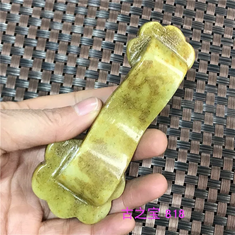 Изысканный античный jade Ruyi руль