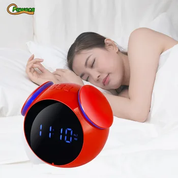 

Multifunction Intelligent Wireless Bluetooth Clock with Speaker Home Mini LED Display Noiseless Digital Table Snooze Alarm Clock