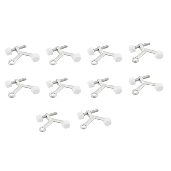 

HTHL-Standard Hinge Pin Door Stop, Hinge Pin Adjustable Positioning Door Stop, 10-Pack