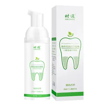 

New Mint Flavor Tooth Cleansing Mousse Fresh Breath Removal Odor Teeth Cleaning Whitening Foam Toothpaste Oral Care Supplies