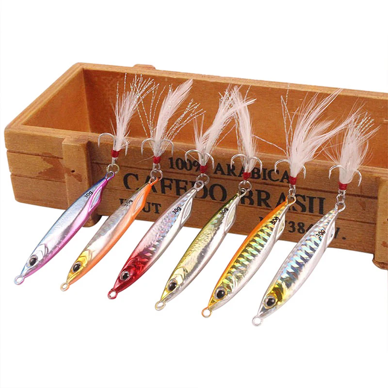 Cast Jig Spoon Shore Casting Jig Fish Sea Bass Fish Lure Artificial