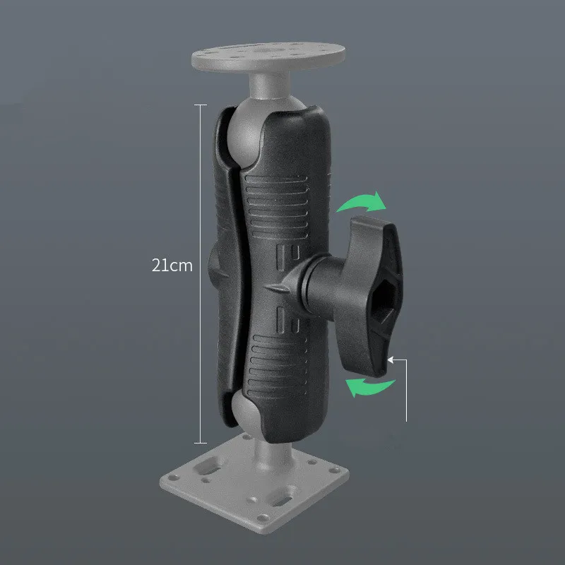 Base Redonda da Montagem da Bola Quadrada do Adaptador da Bola-cabeça do Braço Dobro Resistente 2.25 Polegada para o Apoio da Câmera da Navegação de Gps - Image 5