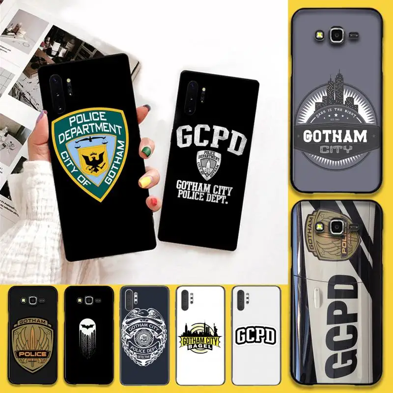 NBDRUICAI GCPD gotham city police Bling милый чехол для телефона Samsung Note 7 8 9 10 Lite Plus Galaxy J7 J8 J6 2018 Prime |