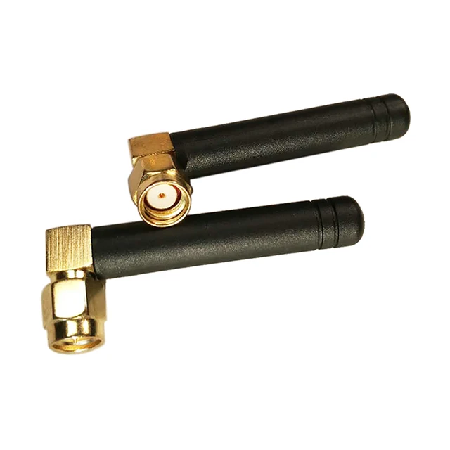 Antenne WiFi 2,4 GHz/5,8 GHz double bande 3dbi RPSMA/SMA, adaptateur réseau de routeur avec connecteur caoutchouc Aeria, pour mini carte caméra USB PCI, 2