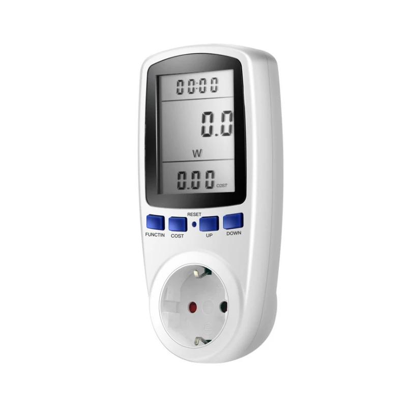 Wattmètre Numérique Bleu Et Blanc - Moniteur De Consommation électrique, Neuf, 110V, écran Rétroéclairé