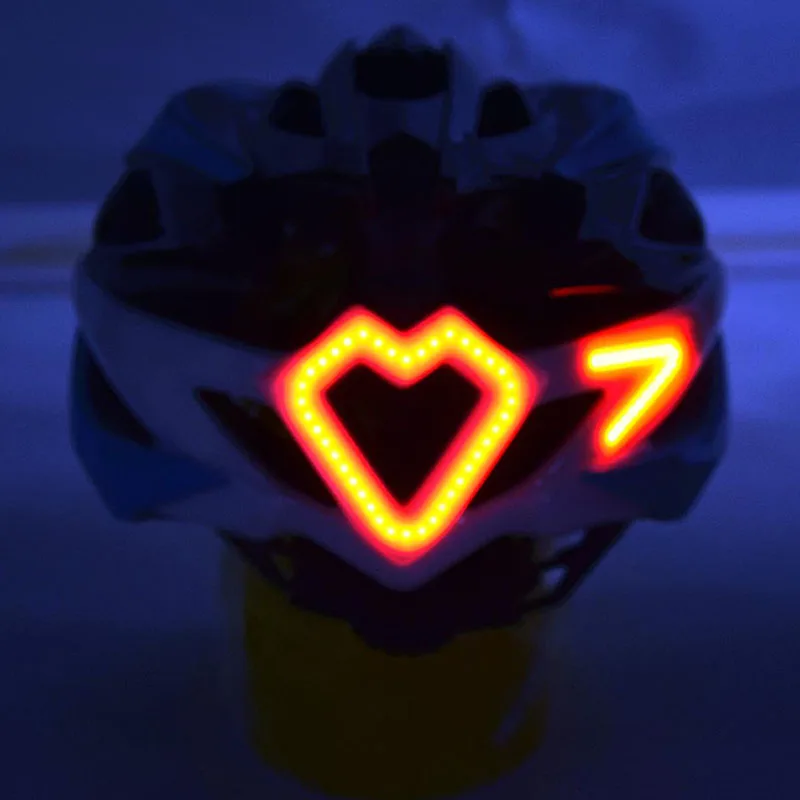 Cycling Motorcycle Helmet with LED Turn Light Remote Control+Helmet Integrally-Molded Road Bicycle Helmet with LED Warning Light