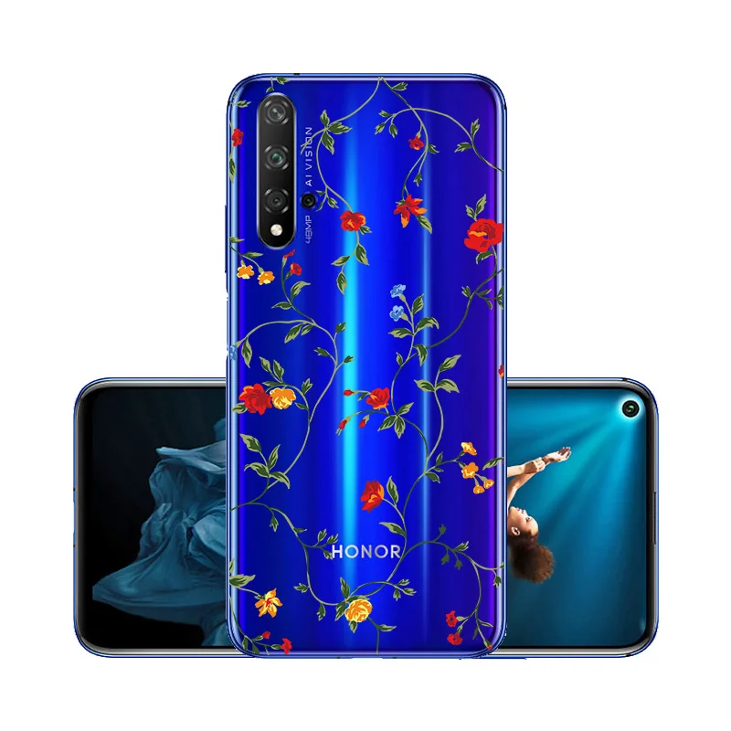 W080 3D DIY чехол с рисунком для huawei Honor 20 силиконовый прозрачный Футляр защитный бампер huawei Honor 20s 20 Pro Honor20 чехол - Цвет: W080