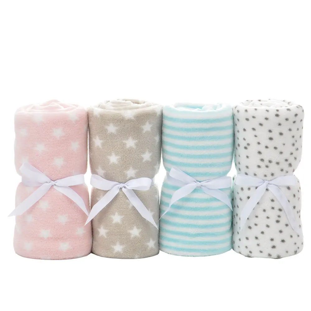 

Super Soft Baby Blankets Newborn Swaddle Wrap 100*75cm Toddler Kids Boy Girl Sofa Bedding Blankets Multi-Functional Child Quilts