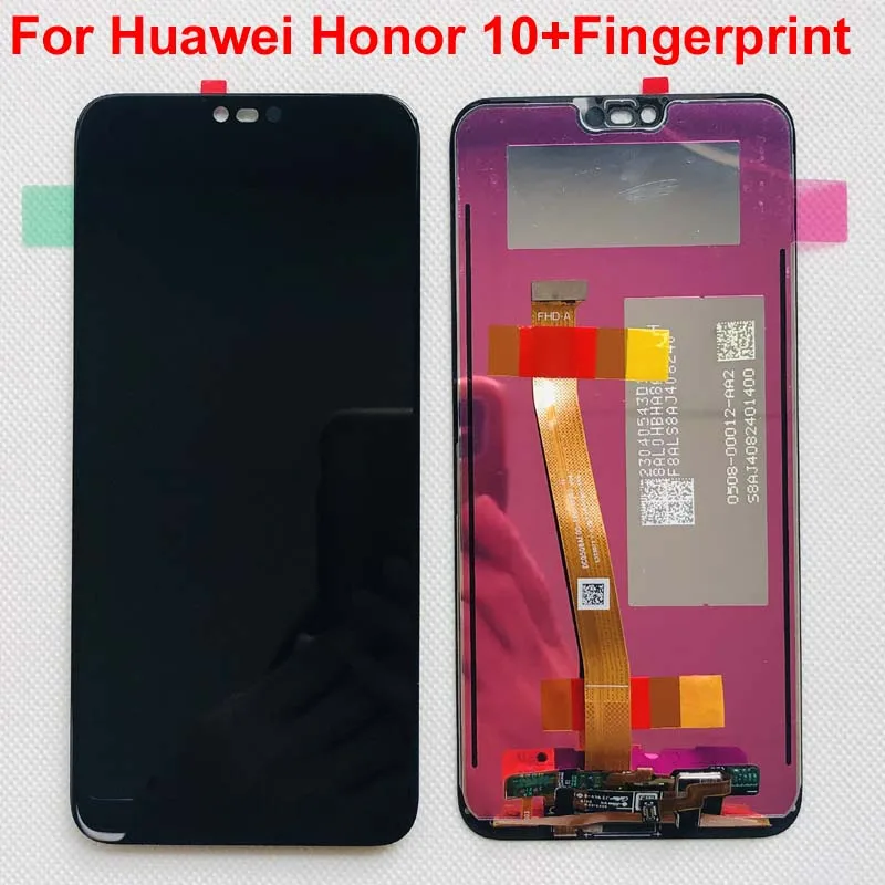 Оригинальный ЖК дисплей для HUAWEI Honor 10 с идентификацией по отпечатку пальца 5 84