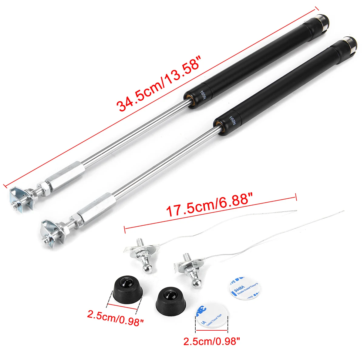  Automatic Rising Car Rear Trunk Door Lifting Support Spring Gas Shock Bracket Hydraulic Rod Strut F