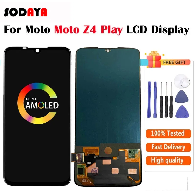 New For Motorola Moto Z4 Play LCD Display Touch Screen Digitizer