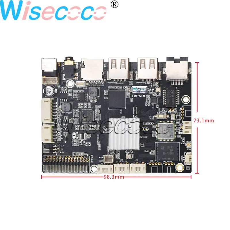 Wisecoco 12,3 дюймовый бар дисплей 850 нит ips экран LVDS 50 контактов с USB Android системная плата драйвера