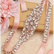 Блестящее обручальное кольцо из розового золота пояс со стразами Хрустальный пояс для свадебного платья женские аксессуары для пояса ручной работы