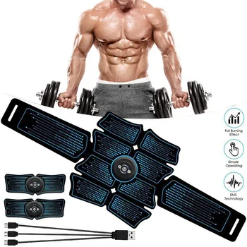 

EMS Muscle Electro Stimulator Gym Electrostimulator Abdominal Electric Massager Training Apparatus Fitness Machine Building Body