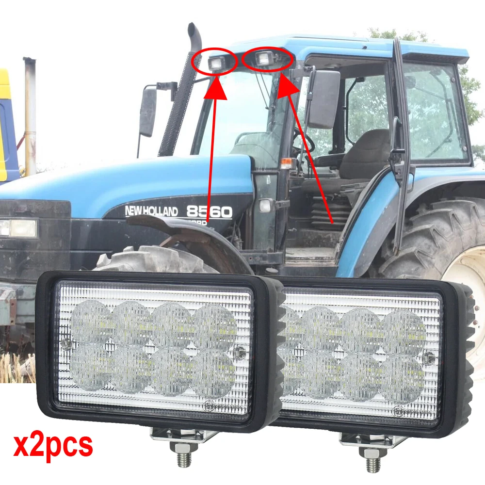 6x4 Rectangular 40W Led Work Light For Case IH 5120,5130,5140,5220,5230