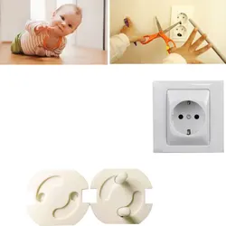 Couvercle de sécurité rotatif pour bébé, 10 pièces/lot, 2 trous, Prise de courant, Prise électrique 