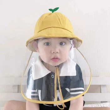 

Removable Anti-fog Shield Hat Protective Hat Dust Dustproof Cover Kids Fisherman Cap Hat Baby Spring Summer Hat