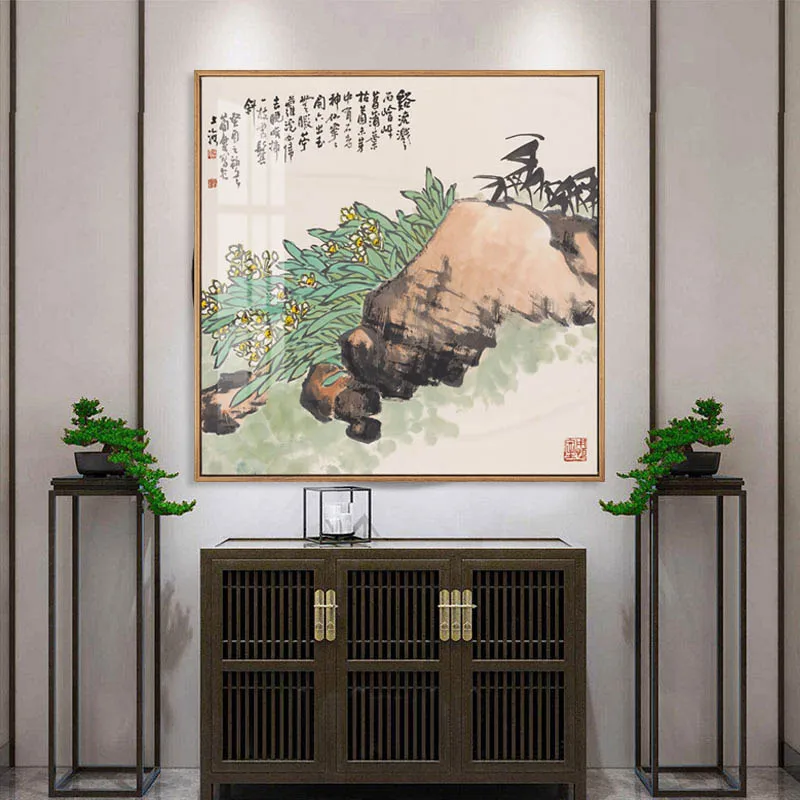 

Chinese Minimalist Birds With Flowers Canvas Painting Poster And Print Wall Art Pictures For Living Room Bedroom Aisle Studio