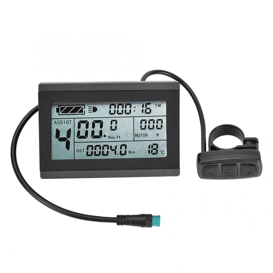 Kt-lcd 3 Пластиковый Электрический ЖК-дисплей с водонепроницаемым разъемом для модификации велосипедов для аксессуаров для электрического велосипеда
