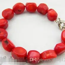 Браслет ювелирные изделия> " 13 мм красный барокко Коралловый браслет