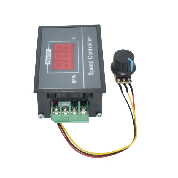 Горячий PWM 6-60V 30A цифровой регулятор скорости двигателя с цифровым дисплеем L5#4