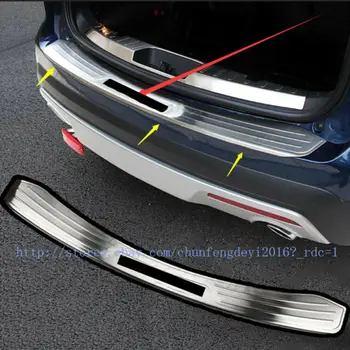 

Fit For 2011-2016 Ford Explorer Rear bumper Protector Scuff Plate Guards sill 1pcs