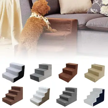 

Pet Stair Sponge Ladder Cat And Dog Climbing Bed Sofa Home Pet Supplies Comfortable Staircase For Bedroom Living Room